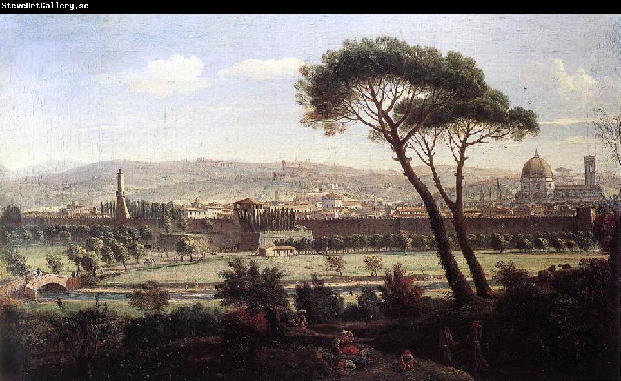 WITTEL, Caspar Andriaans van View of Florence from the Via Bolognese